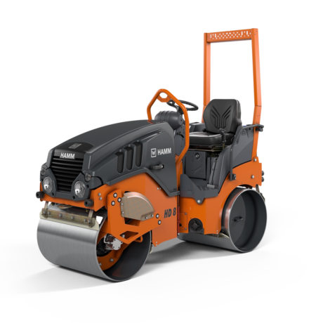 Hamm HD 8 VV Tandem Roller -- 80cm Ride-On Vibrating Roller