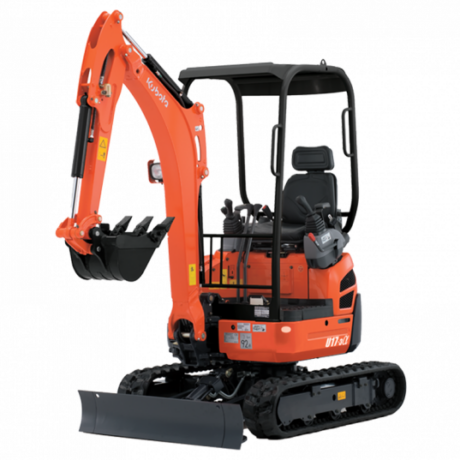 Kubota U17-3Î± Mini Excavator -- 1.5 Tonne Zero Tail Swing